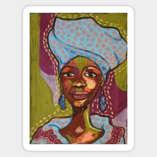 South African Woman Sticker